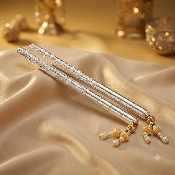 Pure_Silver_Ganesh_Pooja_Dandiya_Decorative_Silver_Sticks