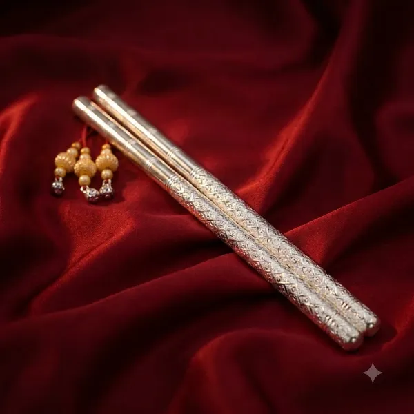 Pure_Silver_Ganesh_Pooja_Dandiya_Decorative_Silver_Sticks