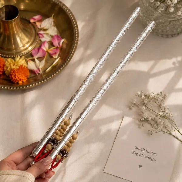 Pure_Silver_Ganesh_Pooja_Dandiya_Decorative_Silver_Sticks