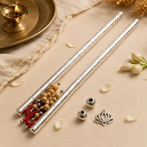 Pure_Silver_Ganesh_Pooja_Dandiya_Decorative_Silver_Sticks