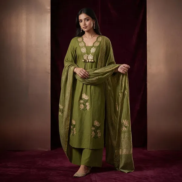Green_Embroidered_Anarkali_Suit_Set_With_Dupatta