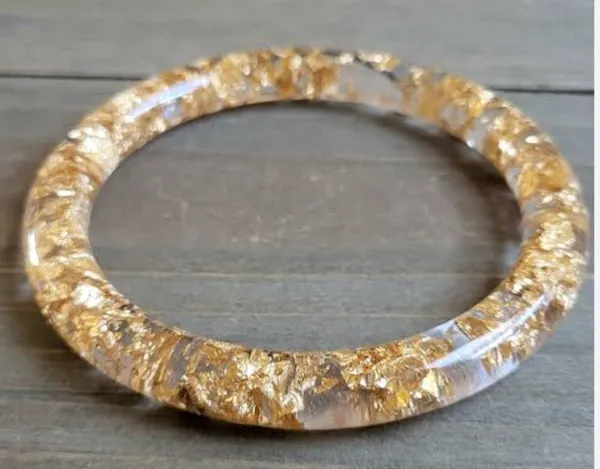 Gold_Tone_Textured_Bangle_for_Women