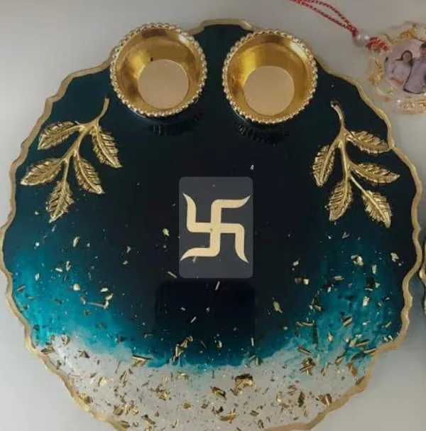 Anjal_artist_Pooja_Thali_Set_Plastic_(1_Pieces,_Blue,_Gold)