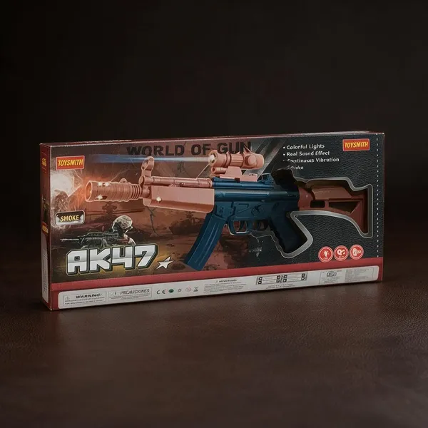 Black_Brown_Abs_Plastic_Military_Style_Toy_Rifle_With_Smoke_Effect