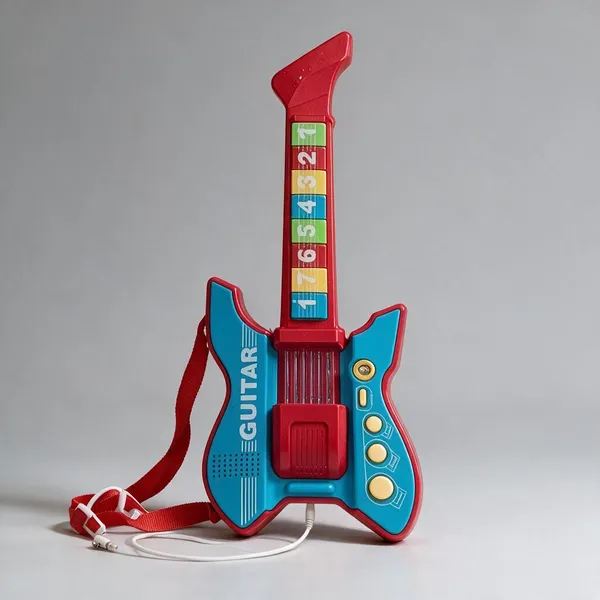 Multicolor_Plastic_Stringless_Toy_Guitar_With_Microphone_For_Kids