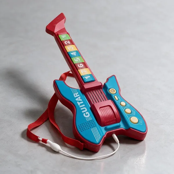 Multicolor_Plastic_Stringless_Toy_Guitar_With_Microphone_For_Kids