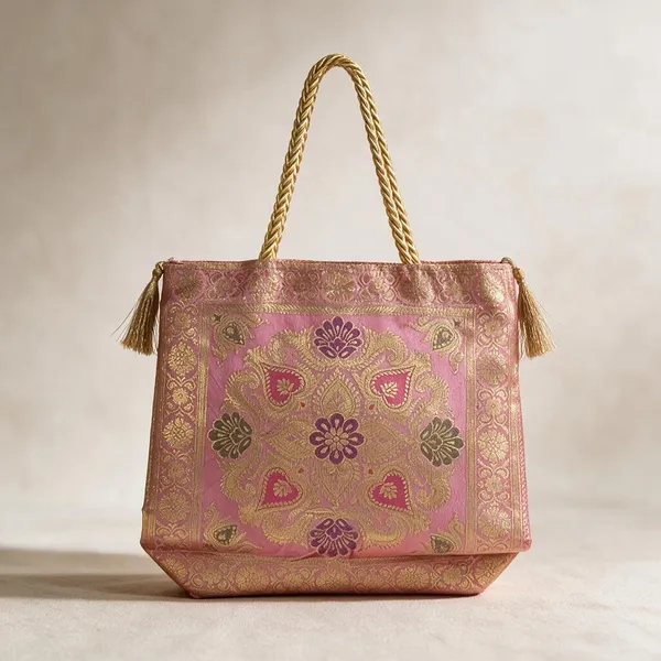 Pink_Cotton_Brocade_Potli_Handbag_For_Women