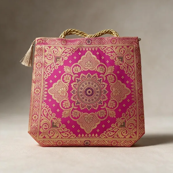 Pink_Cotton_Brocade_Ethnic_Handbag_For_Women