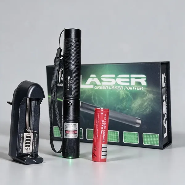 Black_Green_Plastic_Rechargeable_Laser_Pointer_Kit