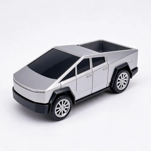 Silver_Plastic_Futuristic_Pickup_Truck_Toy_For_Kids