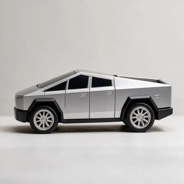 Silver_Plastic_Futuristic_Pickup_Truck_Toy_For_Kids