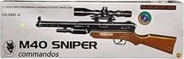 Anjal_artist_Kids_M40_Style_Toy_Rifle_with_Detachable_Scope_|_Plastic_Pretend_Play_Toy_Guns_&_Darts_(Black,_Brown)