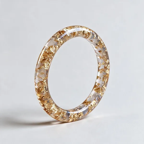 Gold_Resin_Textured_Bangle_For_Women