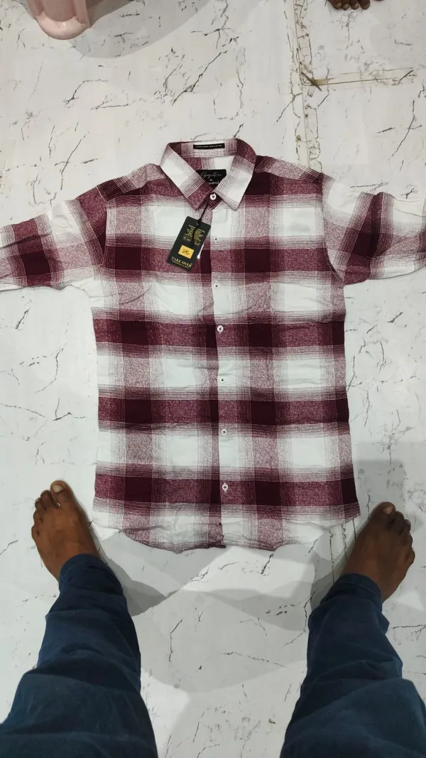 Maroon_Woven_Check_Regular_Fit_Shirt_for_Men