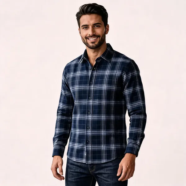 Navy_Checked_Full_Sleeve_Shirt_for_Men