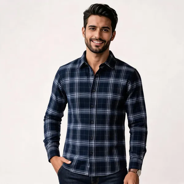 Navy_Checked_Full_Sleeve_Shirt_for_Men