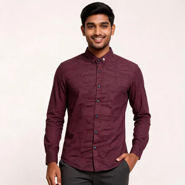 Maroon_Collared_Casual_Shirt_for_Men