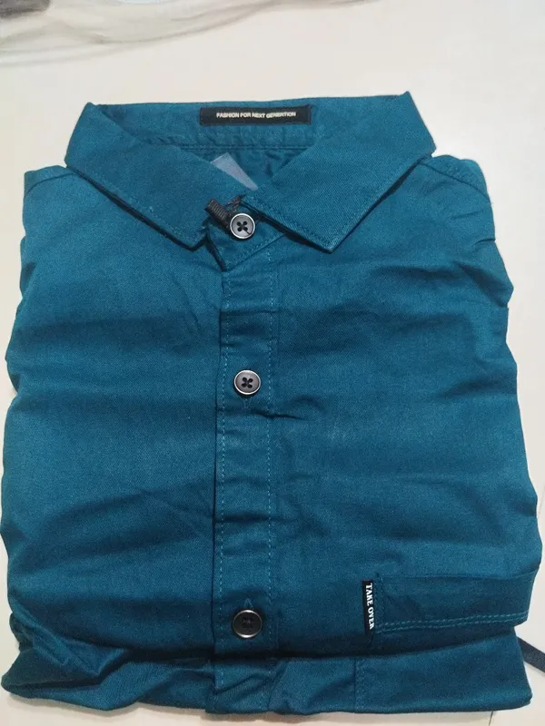 Teal_Casual_Button_Front_Shirt_for_Men