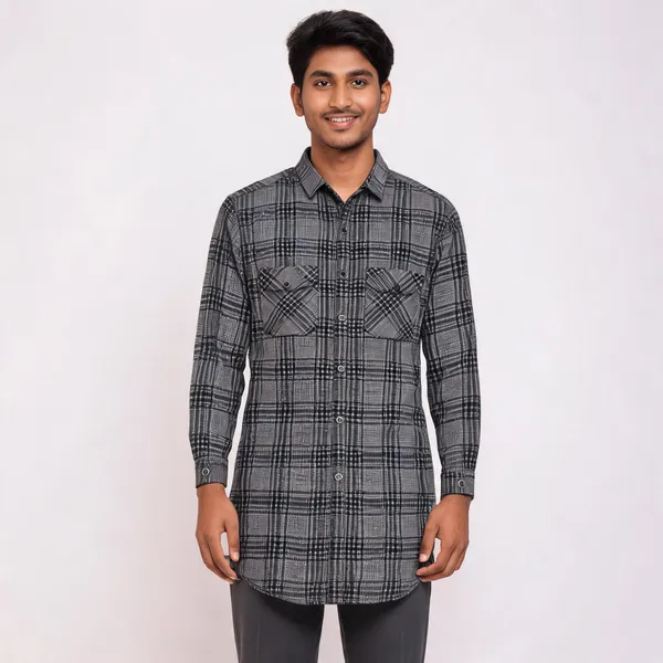 Grey_Checkered_Casual_Shirt_for_Men