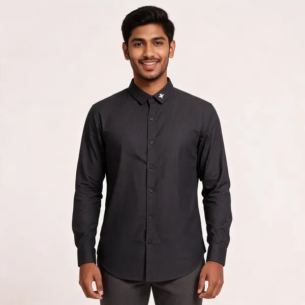 Black_Woven_Casual_Shirt_for_Men