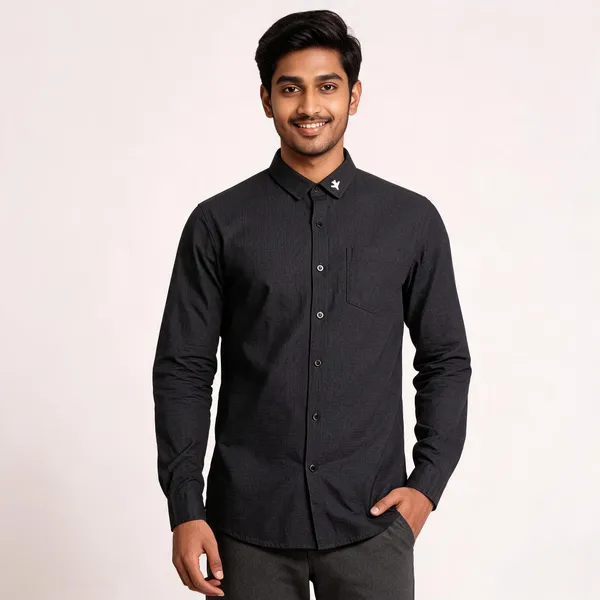 Black_Woven_Casual_Shirt_for_Men