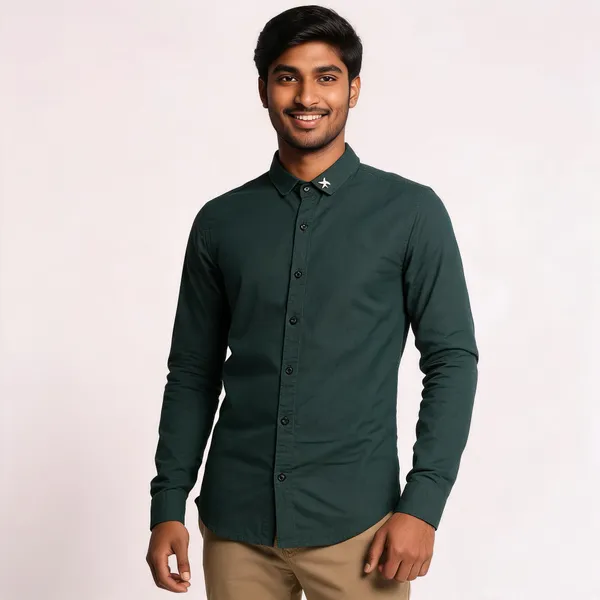 green_casual_shirt_for_men