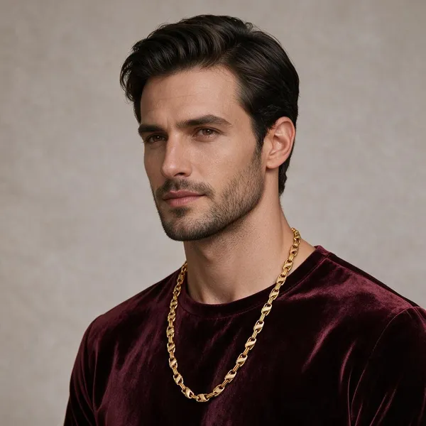 Gold_Tone_Textured_Link_Chain_Necklace_for_Men