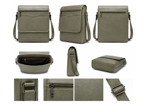 Olive_Textured_Crossbody_Messenger_Bag_for_Men