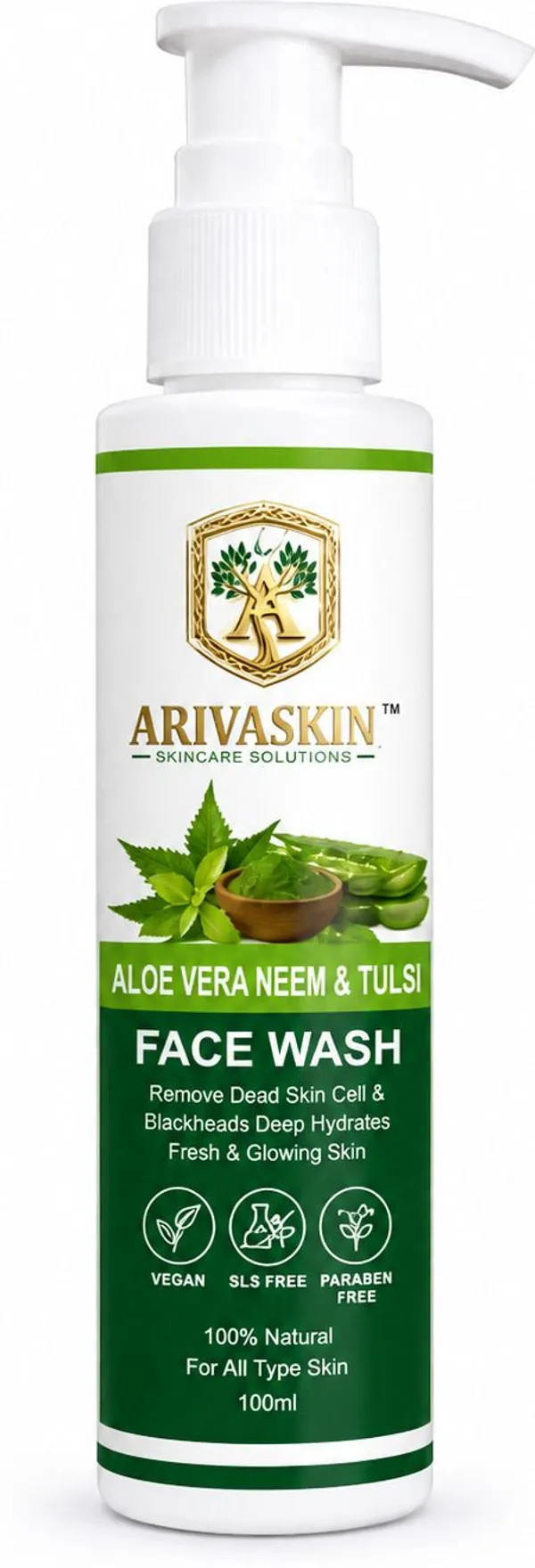 arivaskin_Aloe_Vera_Neem_&_Tulsi_Deep_Cleansing_Face_Wash_(100_ml)