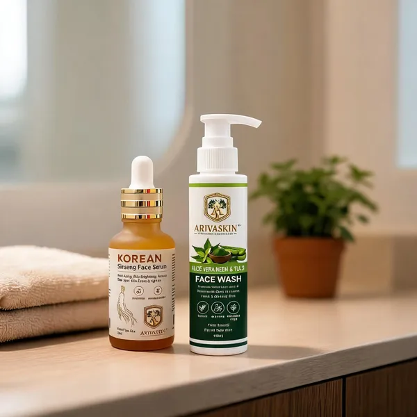 Korean_Ginseng_Serum_and_Aloe_Vera_Neem_Tulsi_Face_Wash_Combo