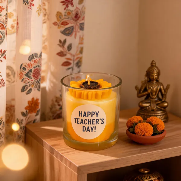 Soya_Wax_Floral_Sunflower_Glass_Candle