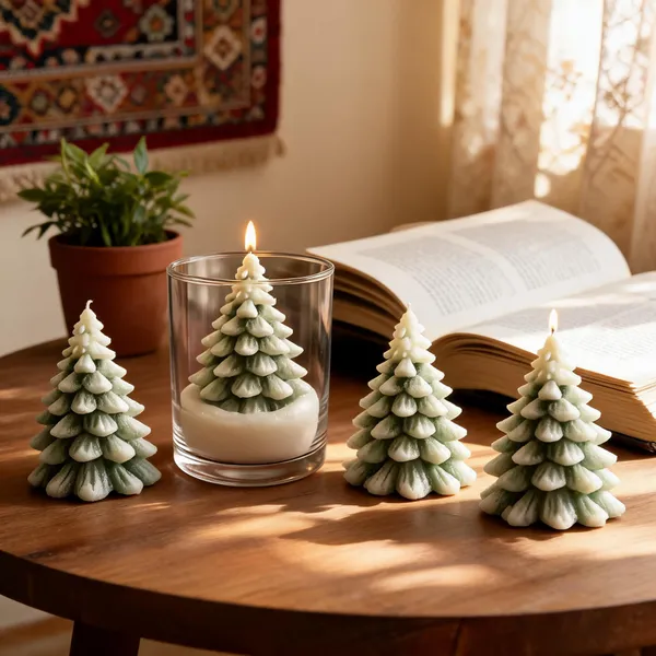 Soy_Wax_Christmas_Tree_Chamomile_Candle_Pack_Of_4