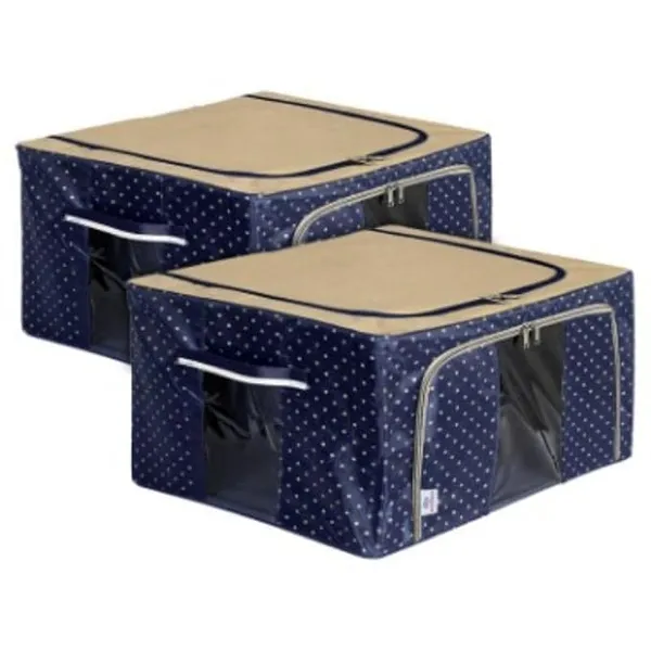 24l_Foldable_Storage_Box_With_Lid_Transparent_Window_Fabric_Clothes_Organizer_With_Zipper_Closure_Wardrobe_Storage_Bag_For_Sarees_Blankets_Toys_Bedding_Household_Items_Pack_Of_2