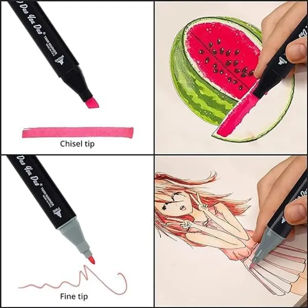 48_Vibrant_Colours_Marker_Set_With_A_Broad_Range_Of_Shades_For_Drawing_Sketching_Craft_Projects_Manga_Lettering_And_Creative_Artwork_At_Home_School_Or_Studio
