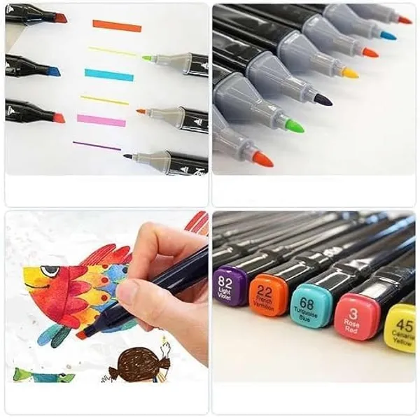 48_Vibrant_Colours_Marker_Set_With_A_Broad_Range_Of_Shades_For_Drawing_Sketching_Craft_Projects_Manga_Lettering_And_Creative_Artwork_At_Home_School_Or_Studio