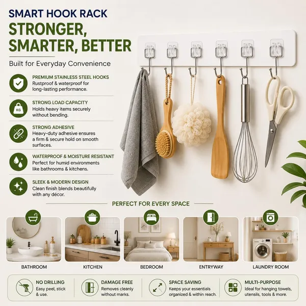 6_In_1_Wall_Hook_Stainless_Steel_Self_Adhesive_Wall_Mounted_Hooks_For_Bathroom_Kitchen_Bedroom_Home_Multi_Purpose_Towel_Clothes_Key_Utility_Hanger_Transparent