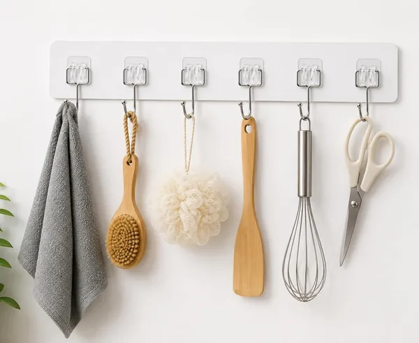 6_In_1_Wall_Hook_Stainless_Steel_Self_Adhesive_Wall_Mounted_Hooks_For_Bathroom_Kitchen_Bedroom_Home_Multi_Purpose_Towel_Clothes_Key_Utility_Hanger_Transparent