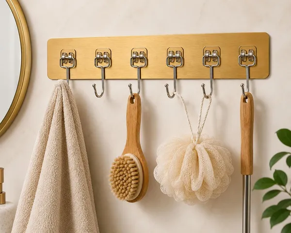 6_In_1_Wall_Hook_Stainless_Steel_Self_Adhesive_Wall_Mounted_Hooks_For_Bathroom_Kitchen_Bedroom_Home_Multi_Purpose_Towel_Clothes_Key_Utility_Hanger_Golden