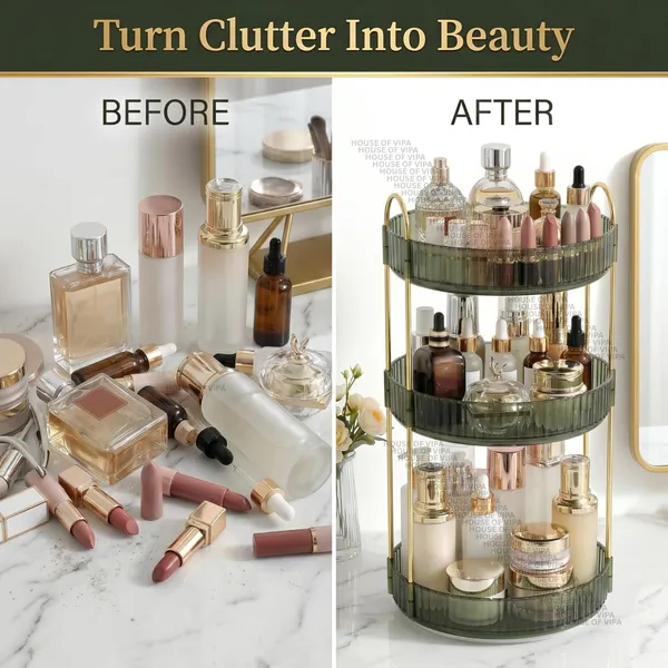 360_Rotating_Makeup_Organizer_Box_3_Layer_Cosmetic_Storage_Organizer_With_Drawers_Plastic_Makeup_Holder_Stand_For_Dressing_Table_Lipstick_Nail_Polish_Skincare_Green