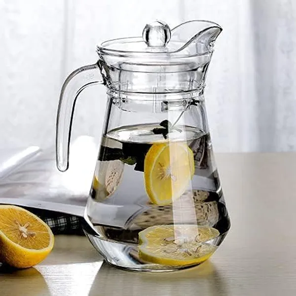 Glass_Water_Jug_1_3l_Crystal_Clear_Borosilicate_Glass_Pitcher_With_Filter_Lid_Spout_Juice_Iced_Tea_Milkshake_Jug_For_Dining_Table_Kitchen_Refrigerator_Duck_2