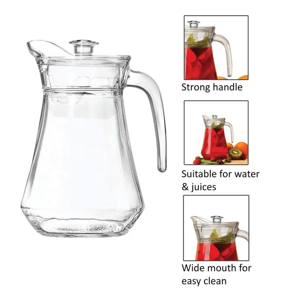 Glass_Water_Jug_1_3l_Crystal_Clear_Borosilicate_Glass_Pitcher_With_Filter_Lid_Spout_Juice_Iced_Tea_Milkshake_Jug_For_Dining_Table_Kitchen_Refrigerator_Duck_2
