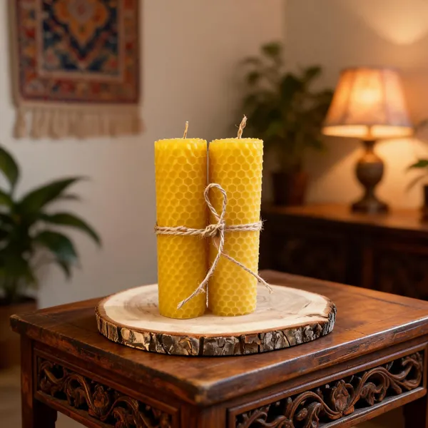 Soya_Wax_Chamomile_Beeswax_Candle_Set_Of_2