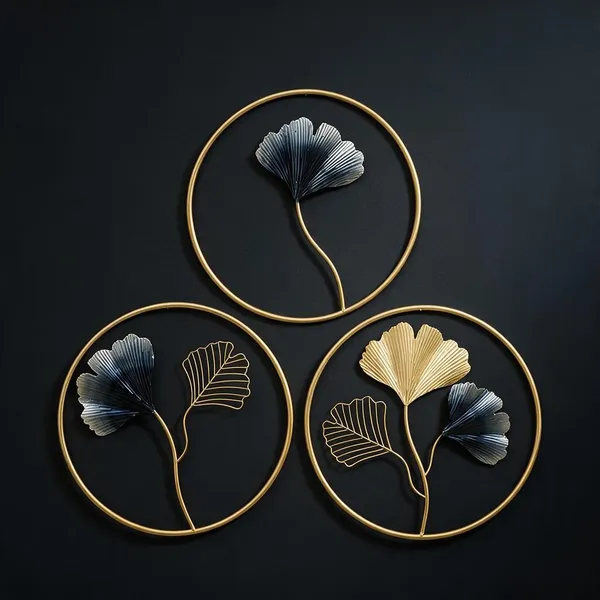 Black_&_Gold_Metal_Wall_Art_For_Home_Decor