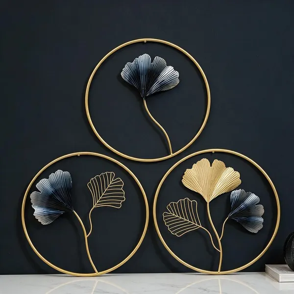 Black_&_Gold_Metal_Wall_Art_For_Home_Decor
