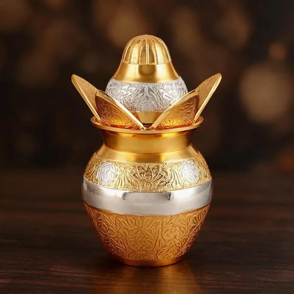 Gold_&_Silver_Brass_Decorative_Accessory_For_Home_Decor