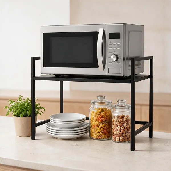 Black_Metal_Microwave_Stand_For_Kitchen