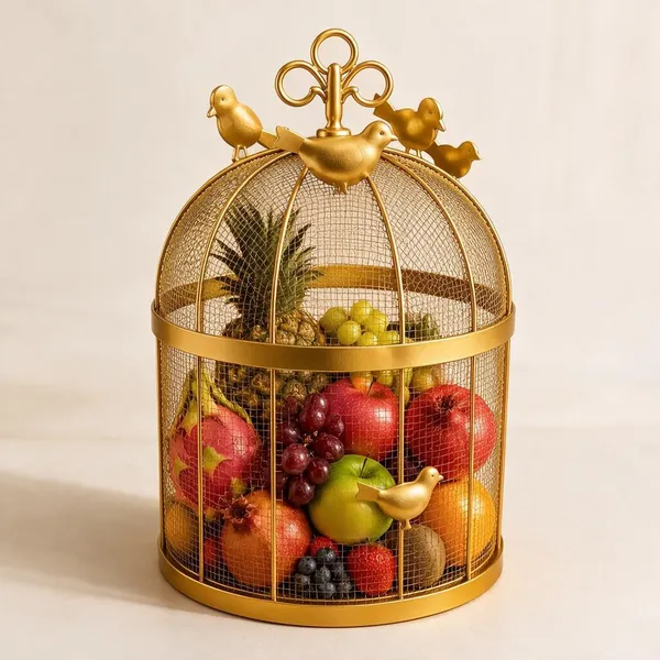 Gold_Metal_Fruit_Basket_For_Kitchen