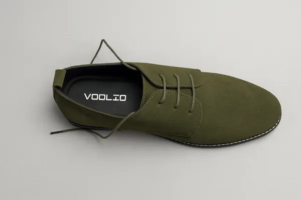 Voolio_Premium_Olive_Green_Suede_Derby_Shoes_Modern_Classic