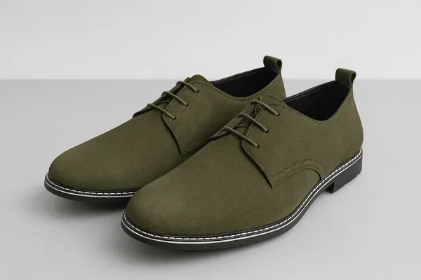 Voolio_Premium_Olive_Green_Suede_Derby_Shoes_Modern_Classic