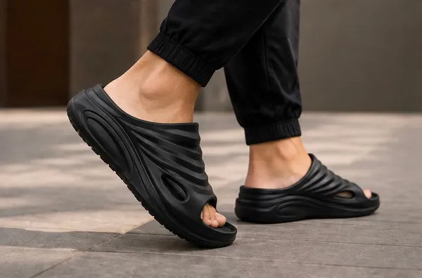 Voolio_Aeroflow_Sculpt_Slides_Black_Edition_Ultra_Soft_Luxury_Comfort_Sliders_Lightweight_Designer_Slides